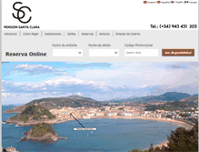 Tablet Screenshot of pensionsantaclara.com